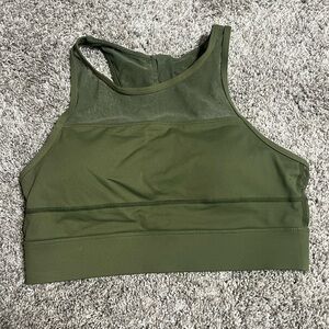 Zyia Olive Green Women's Sports Bra